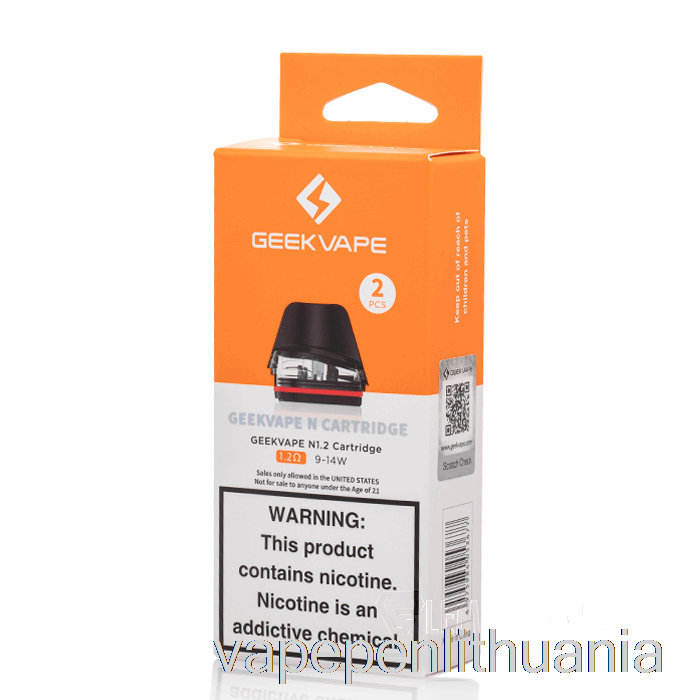 Geek Vape N Pakaitiniai Pods 1,2ohm Pods Vape Skystis